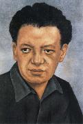 Diego Rivera Portrait of Rivera oil painting reproduction
